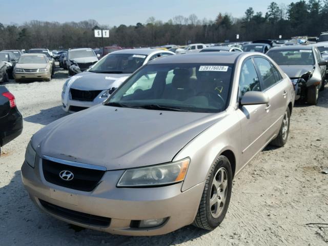 5NPEU46F86H023017 - 2006 HYUNDAI SONATA GLS GOLD photo 2