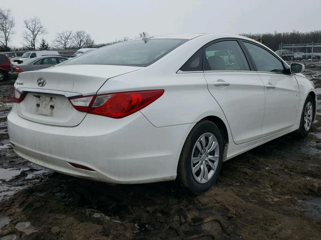 5NPEB4AC7BH055244 - 2011 HYUNDAI SONATA GLS WHITE photo 4