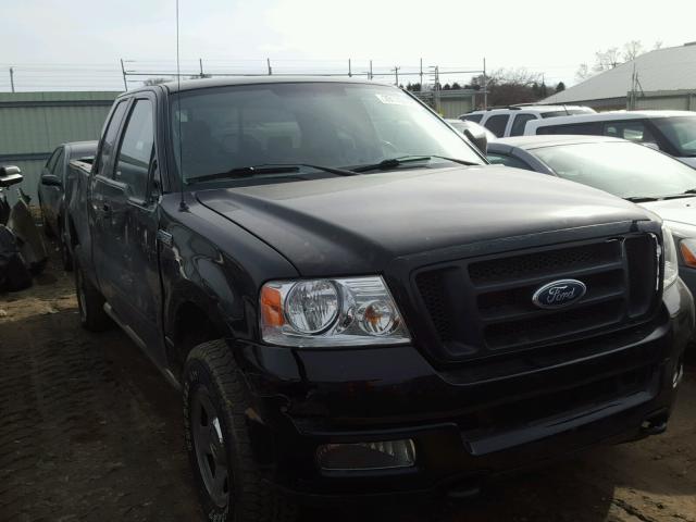 1FTRX14W45FA58866 - 2005 FORD F150 BLACK photo 1