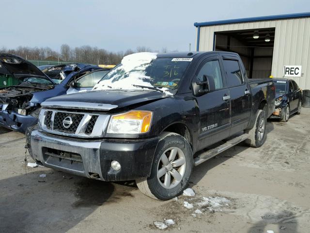 1N6AA0ECXAN319248 - 2010 NISSAN TITAN XE BLACK photo 2