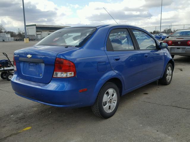 KL1TD56656B549949 - 2006 CHEVROLET AVEO BASE Mavi fotoğraf 4