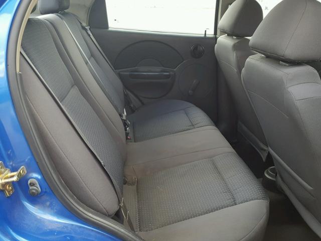 KL1TD56656B549949 - 2006 CHEVROLET AVEO BASE Mavi fotoğraf 6