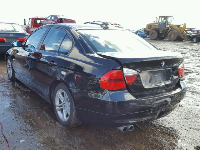 WBAVA33508FV66287 - 2008 BMW 328 I BLACK photo 3