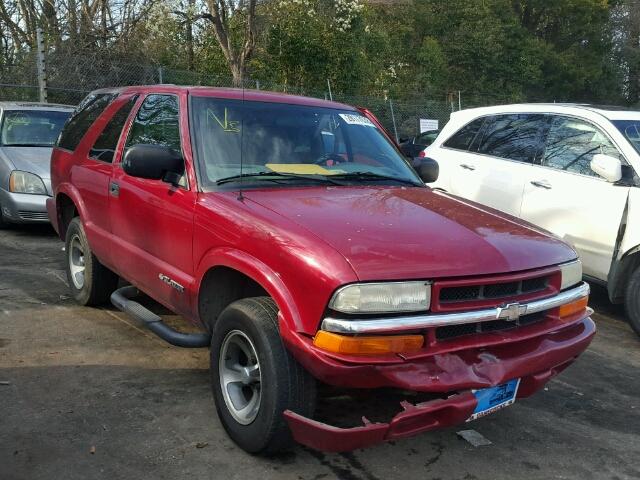 1GNCS18XX4K127127 - 2004 CHEVROLET BLAZER RED photo 1