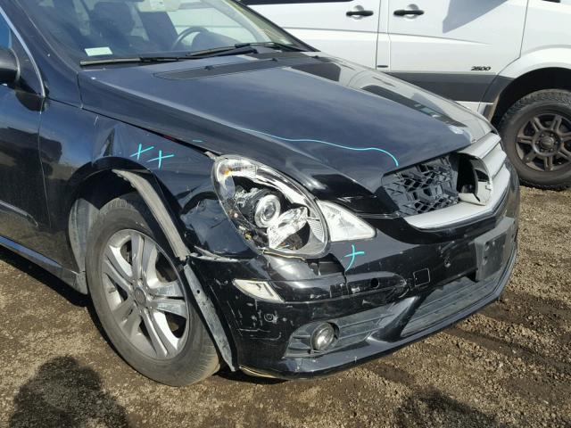 4JGCB56E58A064608 - 2008 MERCEDES-BENZ R 350 BLACK photo 9