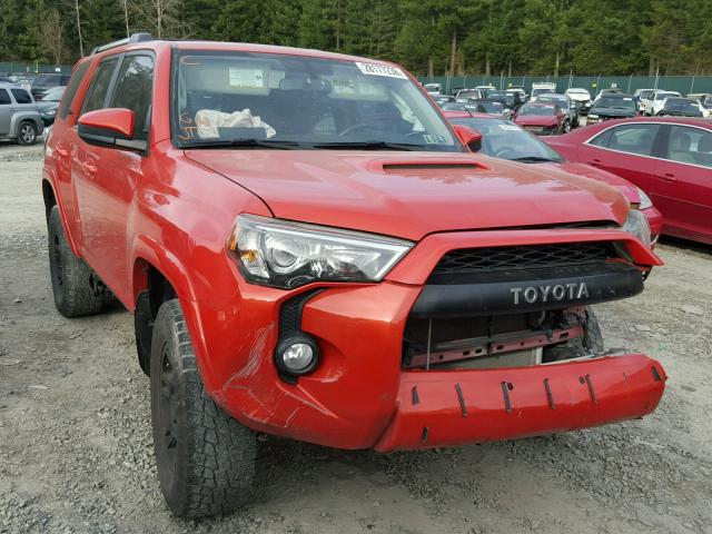 JTEBU5JR0F5229468 - 2015 TOYOTA 4RUNNER SR RED photo 1