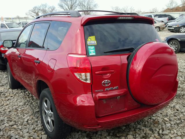 JTMBK35VX75036834 - 2007 TOYOTA RAV4 RED photo 3