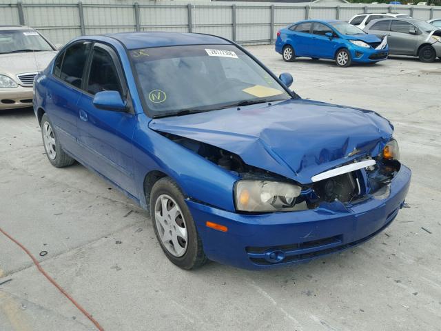 KMHDN46D56U372550 - 2006 HYUNDAI ELANTRA GL BLUE photo 1