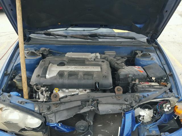 KMHDN46D56U372550 - 2006 HYUNDAI ELANTRA GL BLUE photo 7