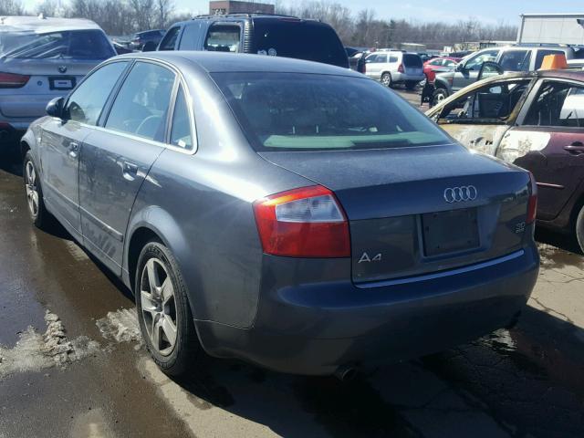 WAULT68E32A262919 - 2002 AUDI A4 3.0 QUA GRAY photo 3