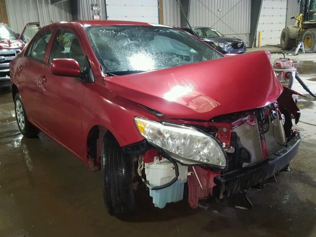 1NXBU4EEXAZ348077 - 2010 TOYOTA COROLLA BA RED photo 1