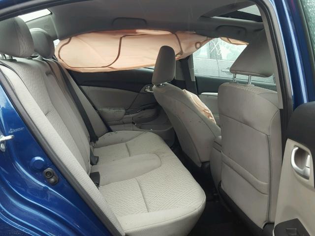 19XFB2F83FE267159 - 2015 HONDA CIVIC EX ლურჯი ფოტო 6
