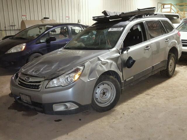 4S4BRGLC2B3447553 - 2011 SUBARU OUTBACK 2. SILVER photo 2