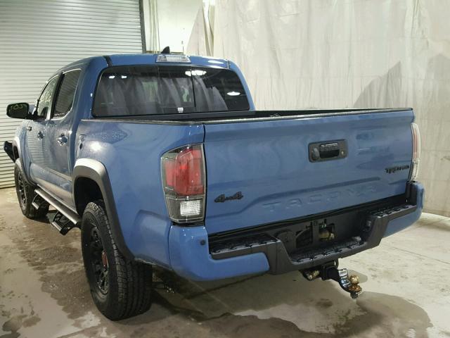 5TFCZ5AN8JX129221 - 2018 TOYOTA TACOMA DOU BLUE photo 3