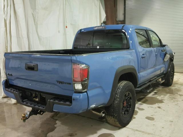 5TFCZ5AN8JX129221 - 2018 TOYOTA TACOMA DOU BLUE photo 4