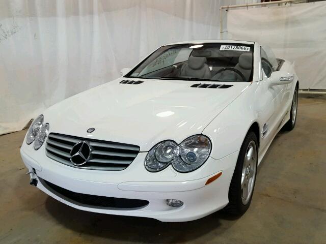 WDBSK75F93F034060 - 2003 MERCEDES-BENZ SL500R WHITE photo 2