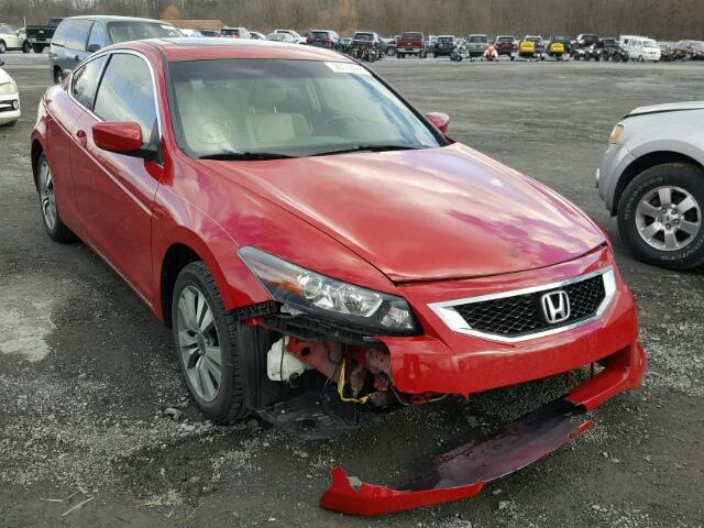 1HGCS12878A026974 - 2008 HONDA ACCORD EXL RED photo 1