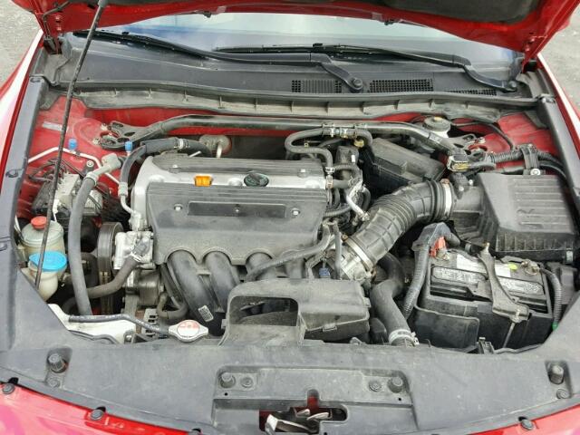 1HGCS12878A026974 - 2008 HONDA ACCORD EXL RED photo 7