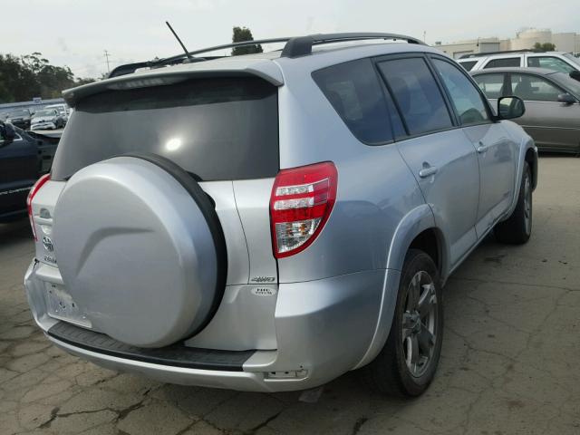 2T3RK4DV8BW064350 - 2011 TOYOTA RAV4 SPORT SILVER photo 4