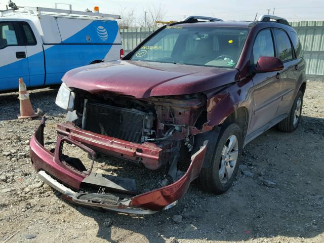 2CKDL33F486026848 - 2008 PONTIAC TORRENT BURGUNDY photo 2