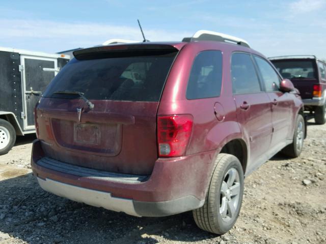 2CKDL33F486026848 - 2008 PONTIAC TORRENT BURGUNDY photo 4