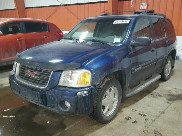 1GKDT13S822515058 - 2002 GMC ENVOY BLUE photo 2