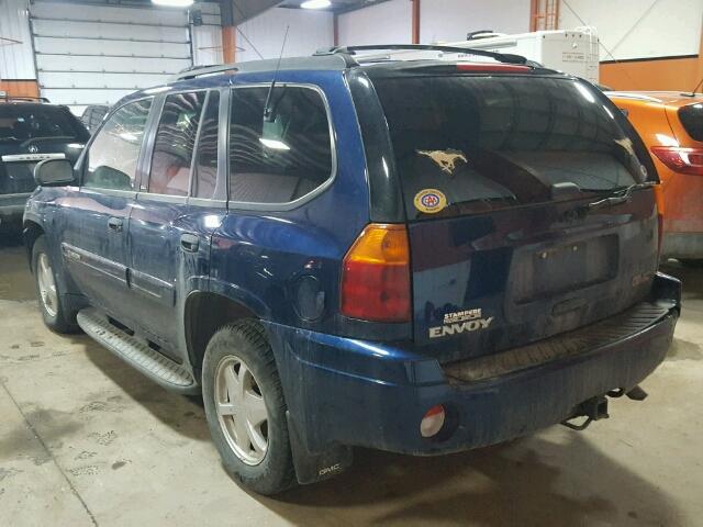 1GKDT13S822515058 - 2002 GMC ENVOY BLUE photo 3