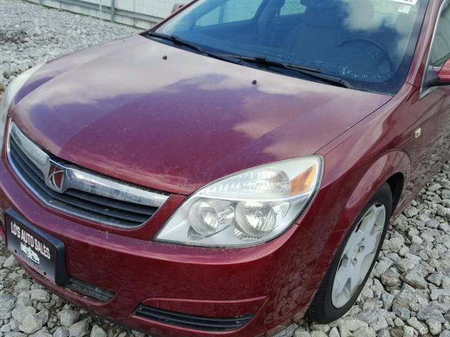 1G8ZS57B69F127913 - 2009 SATURN AURA XE RED photo 9