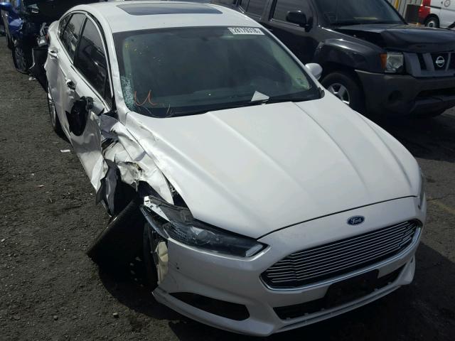 3FA6P0LU1DR192755 - 2013 FORD FUSION SE WHITE photo 1