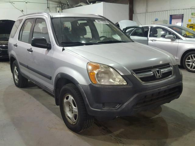 JHLRD68422C003220 - 2002 HONDA CR-V LX SILVER photo 1