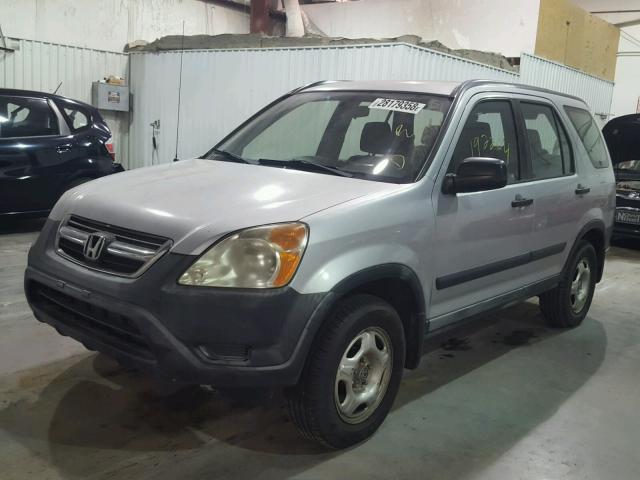 JHLRD68422C003220 - 2002 HONDA CR-V LX SILVER photo 2