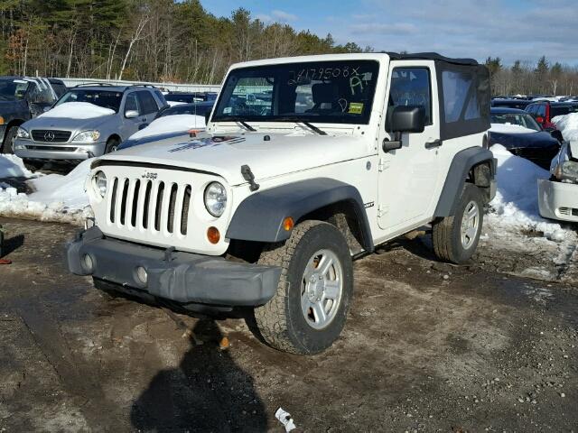 1J4AA2D10AL116180 - 2010 JEEP WRANGLER S WHITE photo 2
