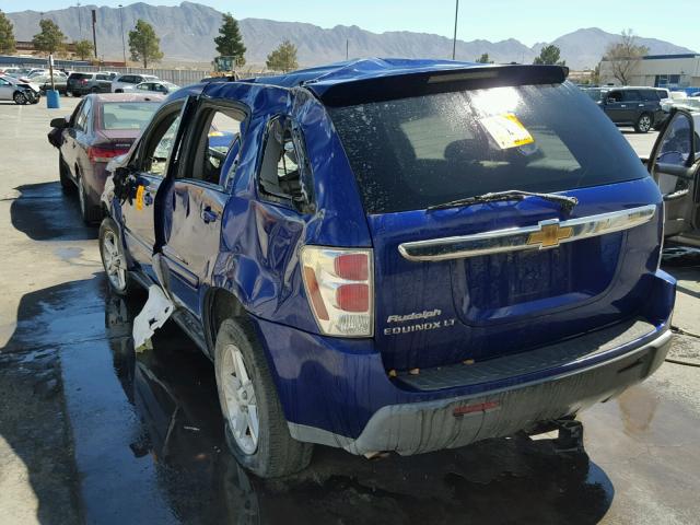 2CNDL63F666169513 - 2006 CHEVROLET EQUINOX LT BLUE photo 3