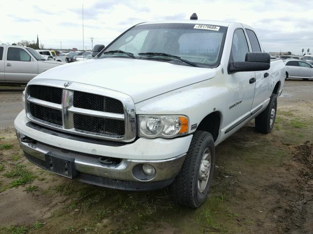 1D7KU28D23J655555 - 2003 DODGE RAM 2500 S WHITE photo 2