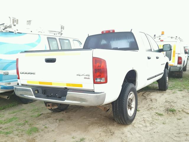 1D7KU28D23J655555 - 2003 DODGE RAM 2500 S WHITE photo 4