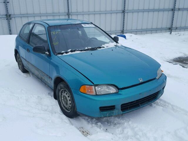 2HGEH2468PH005365 - 1993 HONDA CIVIC DX TEAL photo 1