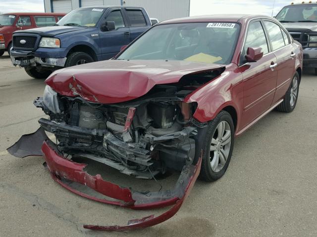 KNAGE224395352210 - 2009 KIA OPTIMA LX RED photo 2