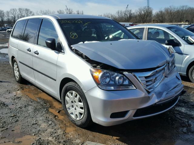 5FNRL3H22AB027404 - 2010 HONDA ODYSSEY LX SILVER photo 1