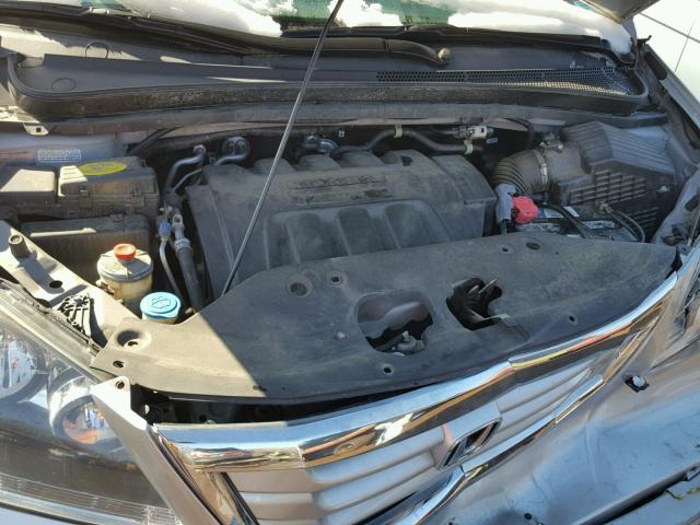 5FNRL3H22AB027404 - 2010 HONDA ODYSSEY LX SILVER photo 7