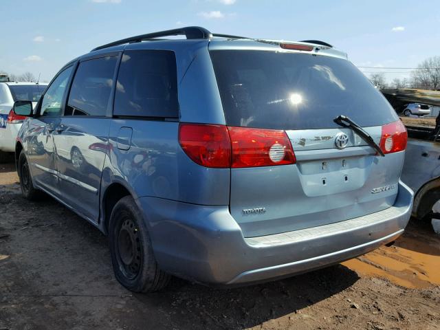 5TDZK23C07S056028 - 2007 TOYOTA SIENNA CE BLUE photo 3