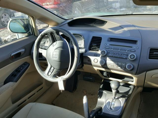 1HGFA16567L122825 - 2007 HONDA CIVIC LX GOLD photo 9