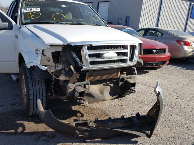 1FTPX14V08FA22269 - 2008 FORD F150 WHITE photo 9