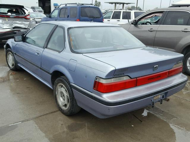 JHMBA4127LC004433 - 1990 HONDA PRELUDE 2. BLUE photo 3