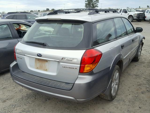 4S4BP61C767319391 - 2006 SUBARU LEGACY OUT SILVER photo 4