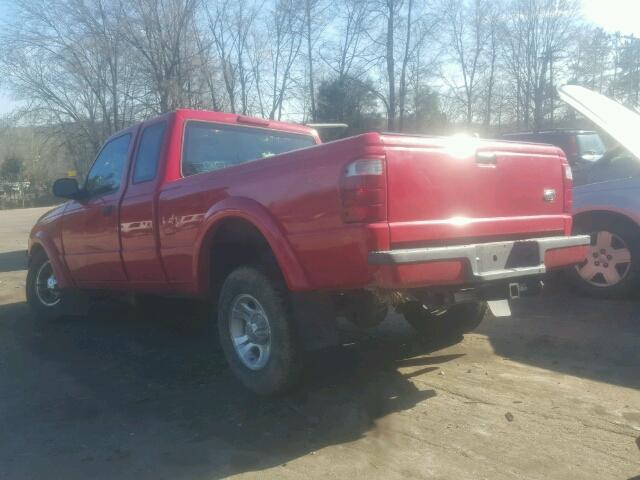 1FTYR14V93TA05639 - 2003 FORD RANGER SUP RED photo 3