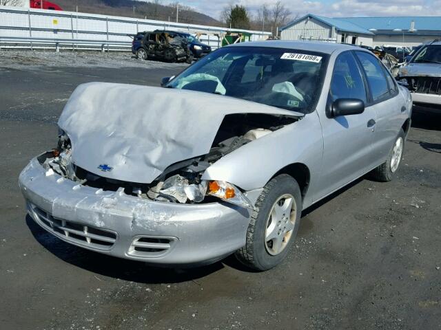 1G1JC524717169099 - 2001 CHEVROLET CAVALIER B SILVER photo 2