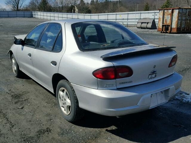 1G1JC524717169099 - 2001 CHEVROLET CAVALIER B SILVER photo 3