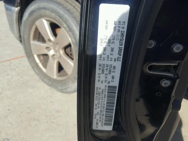 1C6RD7LT2CS171634 - 2012 DODGE RAM 1500 S BLUE photo 10