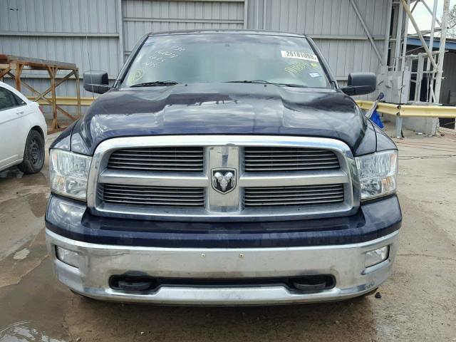 1C6RD7LT2CS171634 - 2012 DODGE RAM 1500 S BLUE photo 9