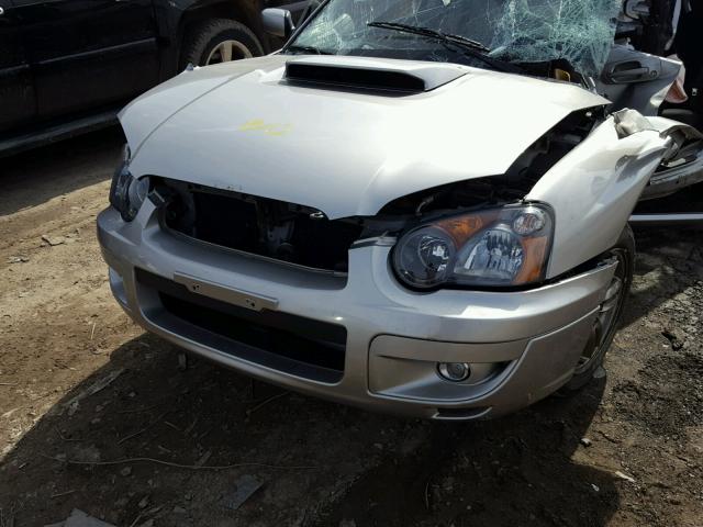 JF1GD29605G517163 - 2005 SUBARU IMPREZA WR GRAY photo 10